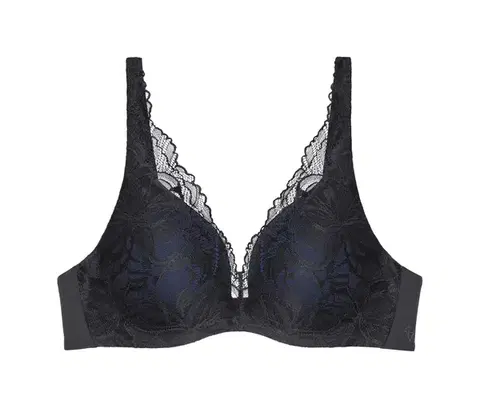 Podprsenka s kosticami Triumph Body Makeup Illusion Lace, Black denim