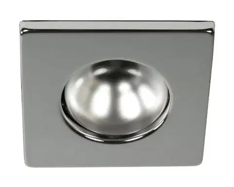 Pevné štvorcové chrómové stropné svietidlo