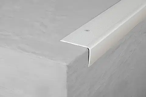 Schodový profil 41 x 27 mm (skrutkovací) Stříbro E01