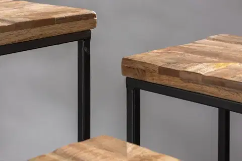 Odkladací stolík 3 ks FAETHON Dekorhome