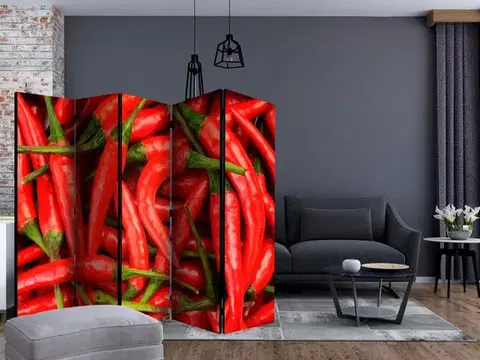 Paraván Chili pepper - background Dekorhome
