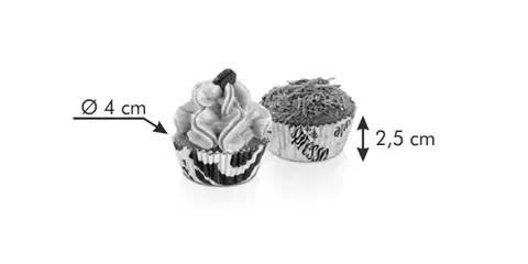 Tescoma cukrárske mini košíčky DELÍCIA ø 4 cm, 100 ks, ku káve