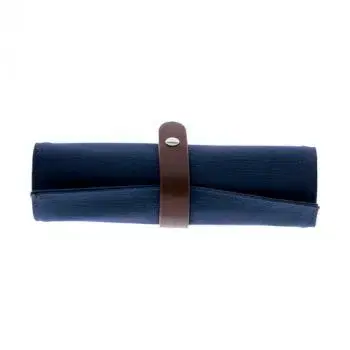 Legami Rolovacie bavlnené puzdro na ceruzky Blue & Grey EXTRAORDINARY STATIONERY