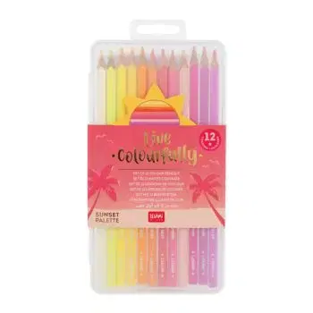 Legami Sada farbičiek Live Colourfully purpurová 12 ks EXTRAORDINARY STATIONERY
