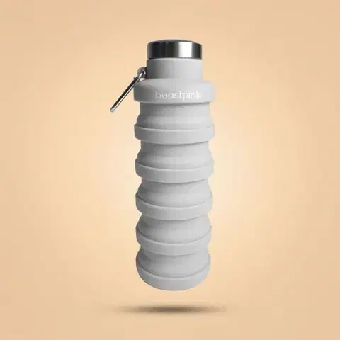 BeastPink Foldable Bottle Grey 500 ml