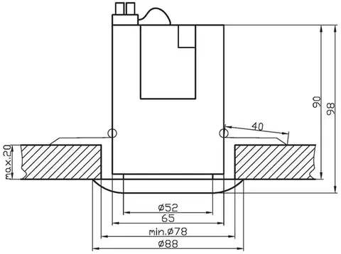 Stropné svietidlo biele okrúhle OZS-02