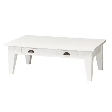 Dekoria Lavica Milton biela 130x75x45cm, 130 x 73 x 45 cm
