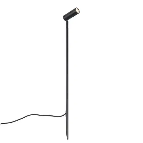 Bodové svietidlo čierne 80 cm vrátane LED nastaviteľné IP65 vrátane kábla a zástrčky - Carl
