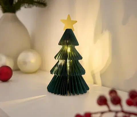 Papierový strom s LED, malý