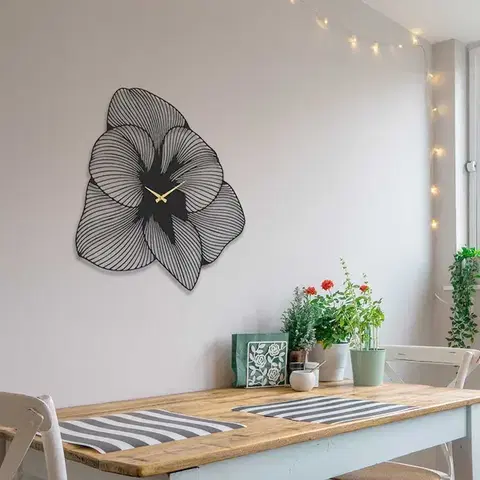 Nástenné kovové hodiny Azalea APS039 70 čierne