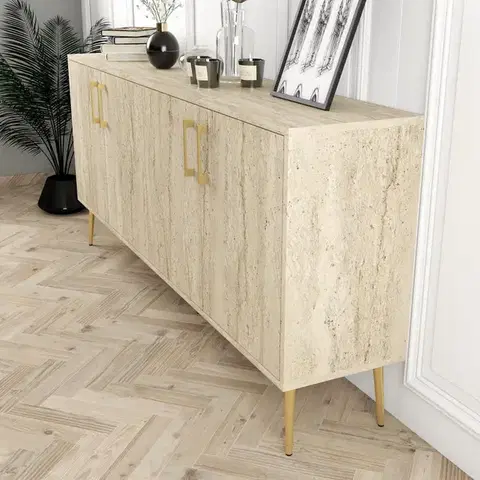 Konzolový stolík Kiev - Travertine