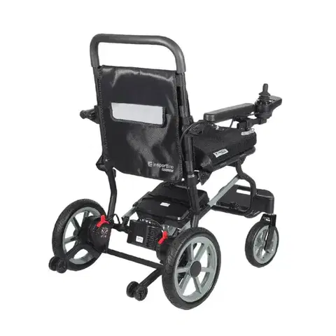 Elektrický odľahčený invalidný vozík inSPORTline Zauney • 16,6kg • do 100kg • až 20km dojazd