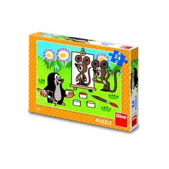 Puzzle Krtko maliarom 24 Dino