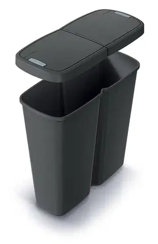 Odpadkový kôš COMPACTO DUA 50 L čierny