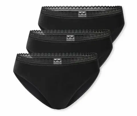 Nohavičky SCHIESSER Rio-Slip, 3 ks, čierne