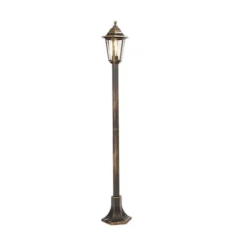Klasická lampášová lampa starožitné zlato - New Haven