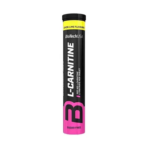 L-Carnitine 500 mg šumivý - Biotech USA 20 tbl Citrón
