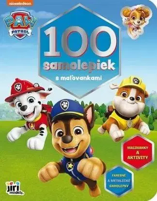 100 samolepiek s maľovankami - Paw Patrol