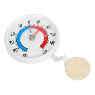 teplomer okenné guľatý 7cm samolepiace plastový, bi 14.6006