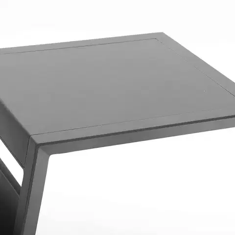 DEOKORK Kovový odkladací stolík LISABON (antracit)