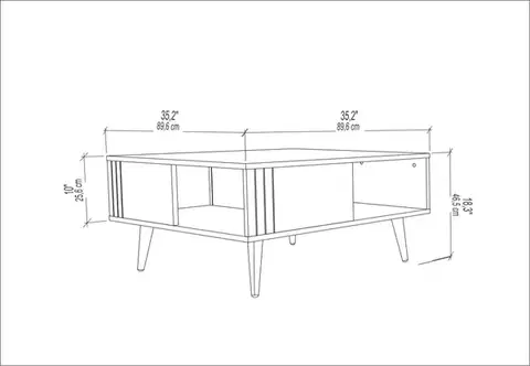 Konferenčný stolík Ronas - Walnut