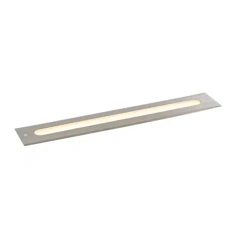 Moderný zemný reflektor oceľ 50 cm vrátane LED IP65 - Eline