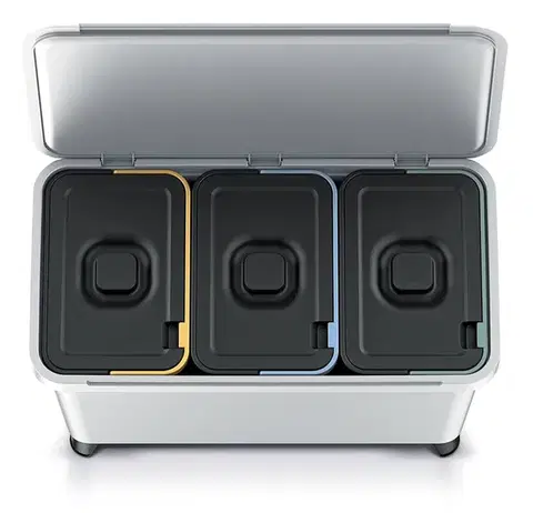 Odpadkový kôš SYSTEMO 3x10 L svetlo šedý
