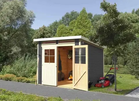 Drevený záhradný domček GLUCKSBURG 4 Lanitplast