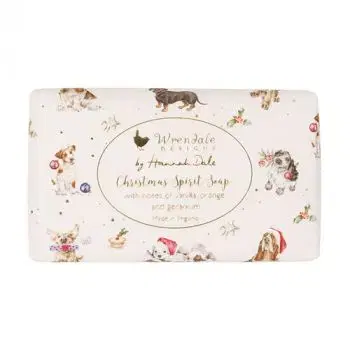 Mydlo vianočné "Christmas Spirit" Wrendale Designs – vanilka, pomaranč, pelargónia