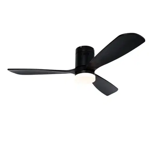 Stropný ventilátor čierny 132 cm vrátane LED stmievateľný s diaľkovým ovládaním - Sofia