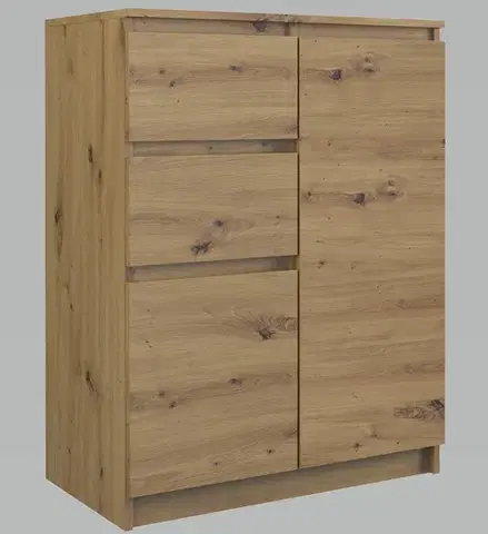 Moderná komoda 2D2S, dub artisan