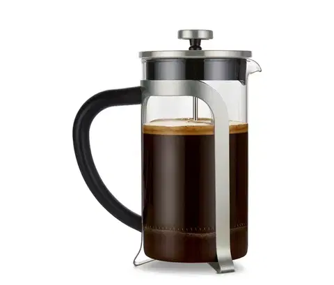 Kanvica french press 800 ml, 6 šálok, strieborná