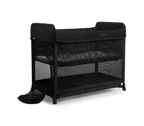 KINDERKRAFT SELECT - Cestovná postieľka MOON DREAM čierna KLMODR00BLK3000