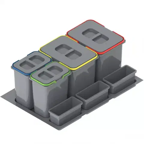 Nádoba na odpad Praktiko 80 4 dielná (2x20 l + 2x9 l)