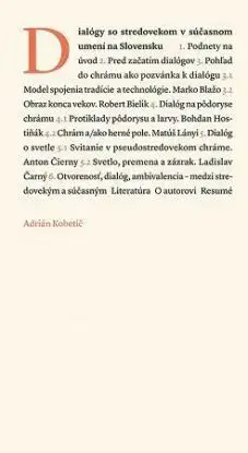 Dialógy so stredovekom v súčasnom umení - Adrián Kobetič