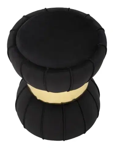 Taburet Kvet čierny