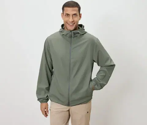 Vetrovka »packable«, kaki