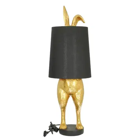 Dekoria Stolová lampa Gold Rabit 74cm, 24 x 24 x 74 cm