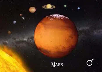(B) 3D pohľadnica Mars