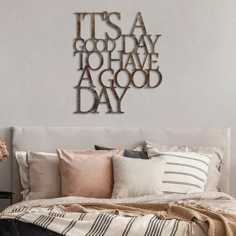 Nástenná kovová dekorácia Have a Good Day viacfarebná