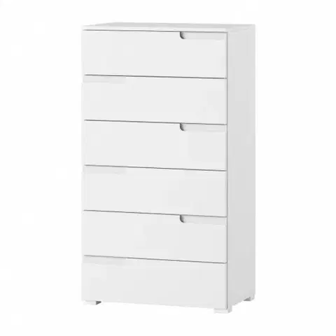CELENE komoda 3 biela/biely lesk