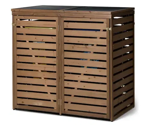 Dvojitý box na smetný kôš s univerzálnymi možnosťami umiestnenia, 2x 240 l