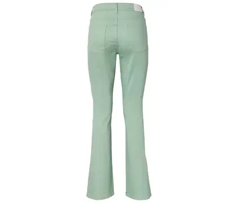 Bootcut džínsky – strih »Lou«, zelené