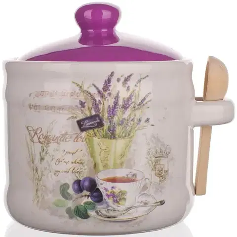 Banquet LAVENDER dóza s lyžičkou,  60ZF1099 400ml