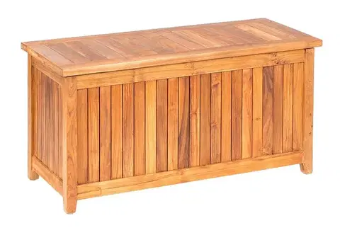 DEOKORK Teakový box LEONARDO 120 × 55 × 61 cm