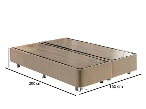 Rám manželskej postele Ela Double - Light Brown (160 x 200)