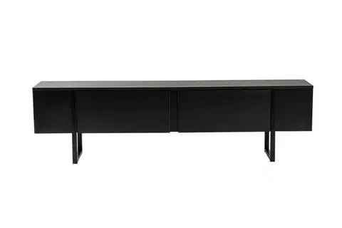 TV stolík Serenity - Wood Black, Black