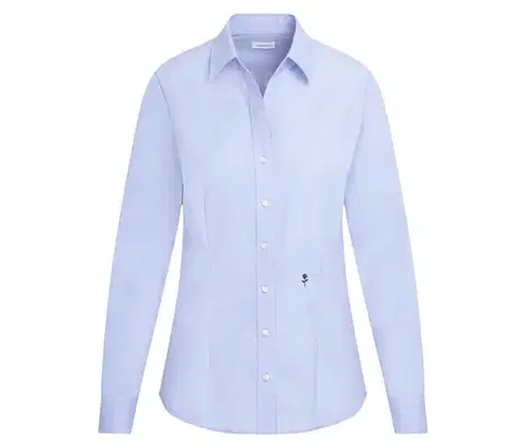Blúzka Seidensticker Slim Fit non iron, svetlomodrá