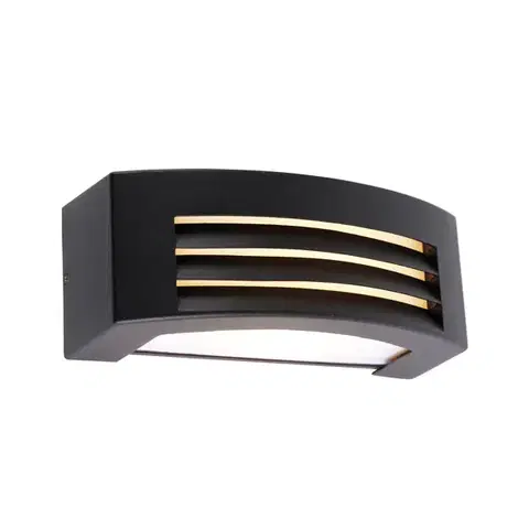 Moderná vonkajšia nástenná lampa čierna IP44 - Hurricane 1