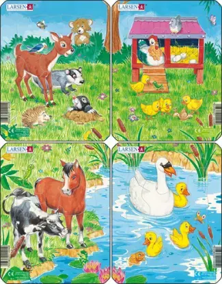 Puzzle Milé zvieratká Larsen M1-ZZ